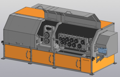 ​Машина выправки арматуры с отсекающим устройством