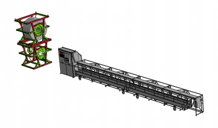 Машина заготовки стальных канатов